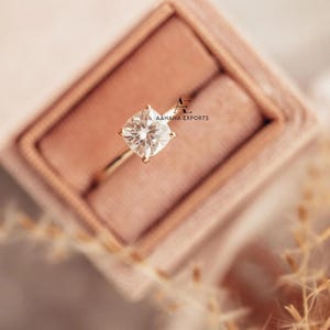 Mod Cushion 1Ct Lab Grown Diamond Engagement Ring, Forever Classic Ring Birthday Gift, Wedding ring, Anniversary Ring, Gift For her.