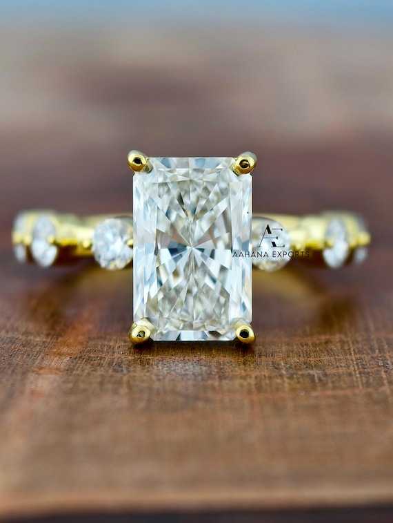 3.50 Carat Radiant Diamond Ring | Lab Grown | Proposal Ring | Anniversary Ring | Engagement Ring | Wedding ring for her