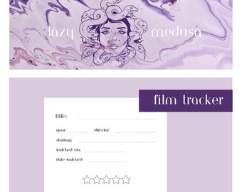 Movie and Film Log Printable Tracker