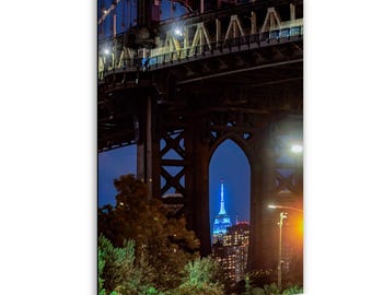 Guided by the Light: Empire State Through the Manhattan Bridge