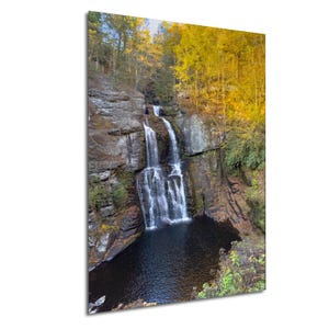 Bushkill Falls Autumn Photo, Pennsylvania Waterfall Wall Art, Fall Foliage Landscape Print, Nature Trail Scenic Photography, Forest Stream