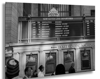 Grand Central Terminal Print: NYC Sunlight Crowd Scene