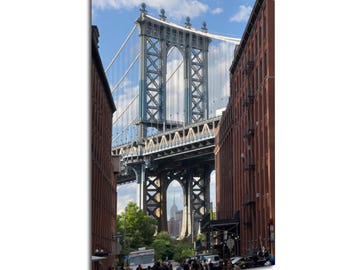 DUMBO Brooklyn Photography Print: Empire State Building, Manhattan Bridge