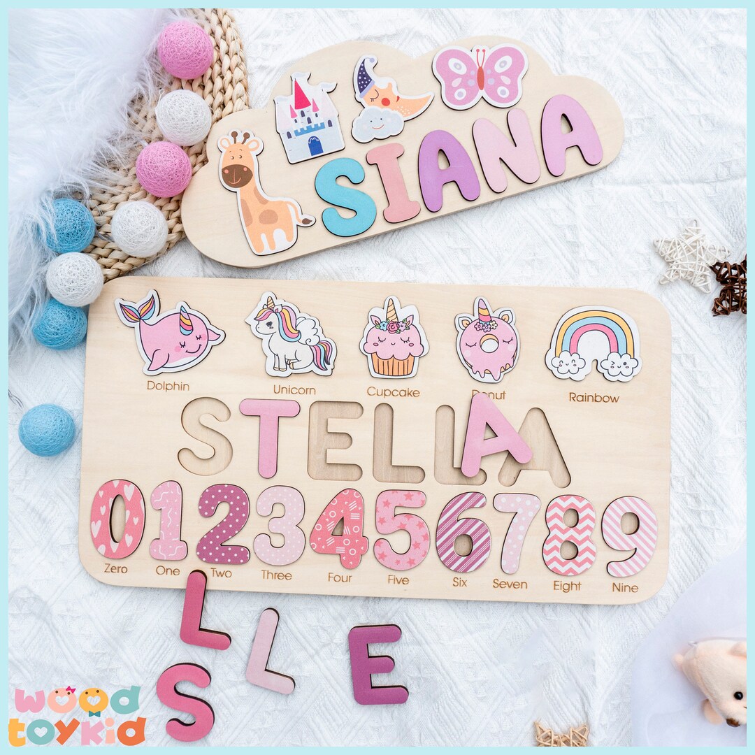 Baby Shower Gifts With Name Puzzle Personalized Gifts for Etsy