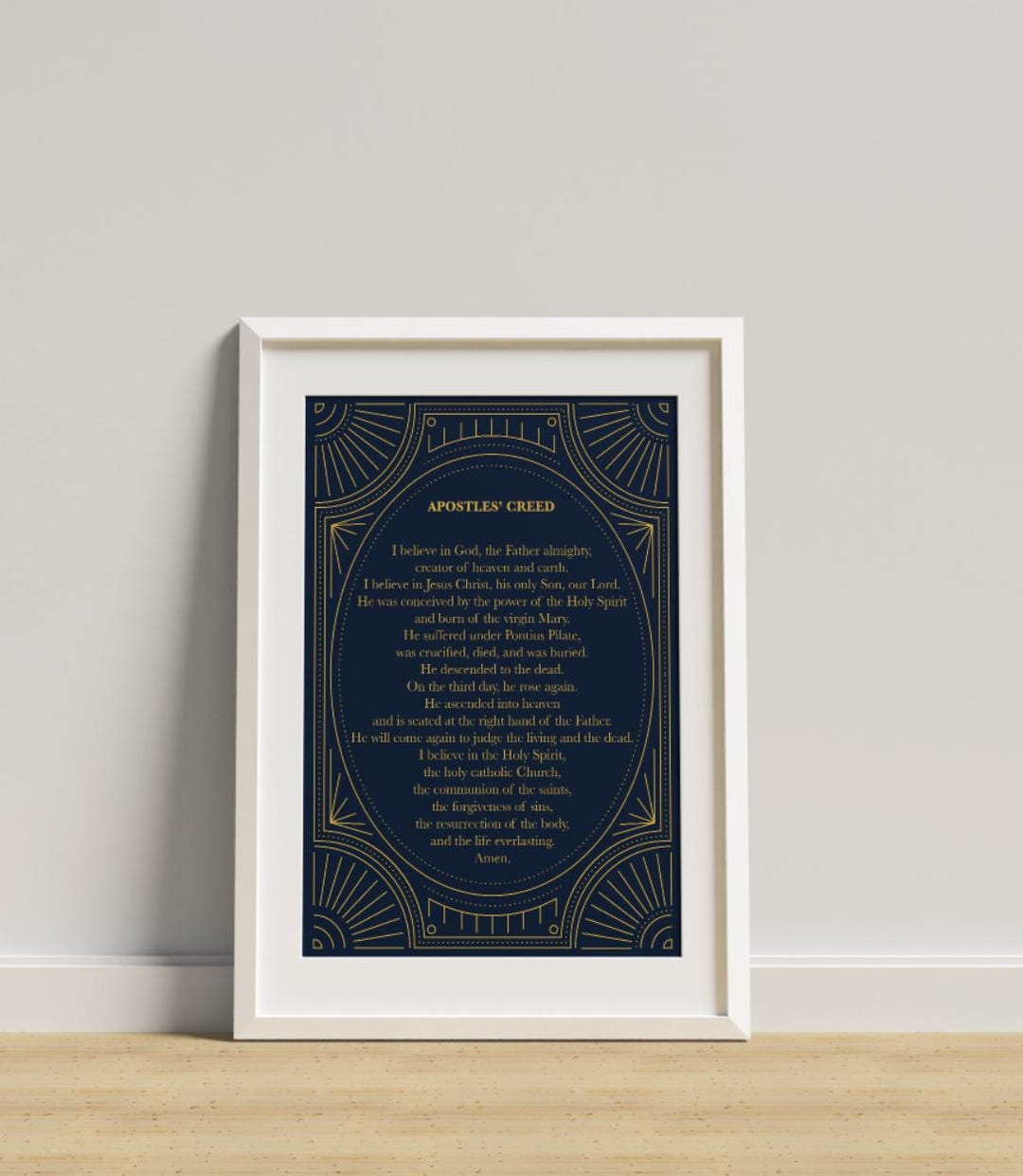 A3 Apostles' Creed Printable Poster Etsy