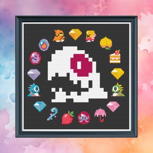 Bubble Bobble - Cross Stitch Pattern - Counted Cross Stitch - Instant Download PDF - Modern Cross Stitch