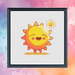 Sharing Sunshine - Cross Stitch Pattern - Counted Cross Stitch - Instant Download PDF - Modern Cross Stitch