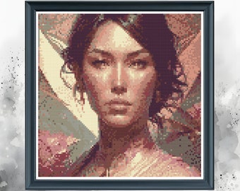 Goddess of May - Full Coverage Cross Stitch Pattern - Counted Cross Stitch - Instant Download PDF - Modern Cross Stitch