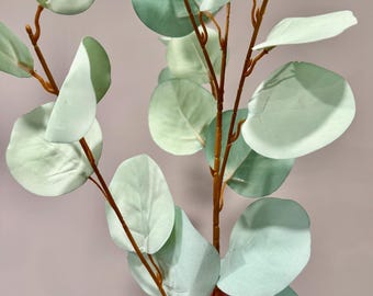34" Blue Eucalyptus Stem for Home Decor, Centerpieces, Handmade Wreaths, Centerpieces, and Door Decor