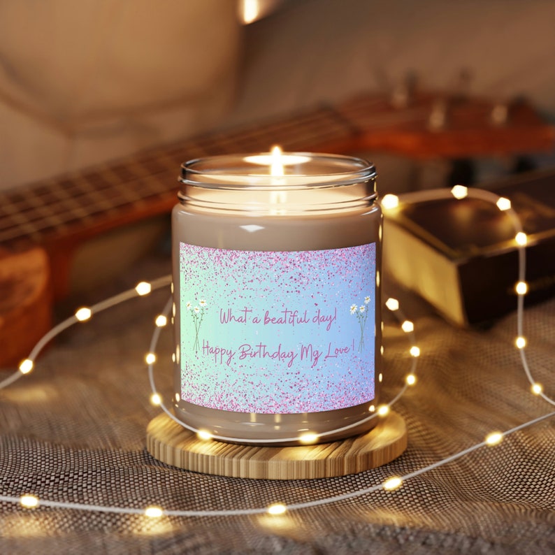 Personalized Birthdate Candle, Beatiful Day, Condle for Love, Happy