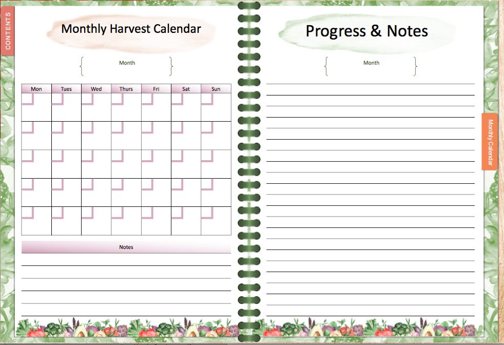 Yearly Garden Workbook Digital Download - Etsy