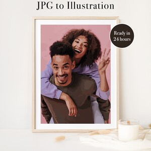Custom illustration of your picture, JPG to SVG, Vector Picture, Mothersday Gift, Picture to Vector