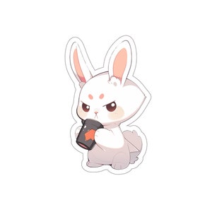 Cute Adorable Bunny Stickers, Kawaii Stickers, Cute Animal Stickers | Planner Sticker | Laptop Sticker | Personal Use | Gift