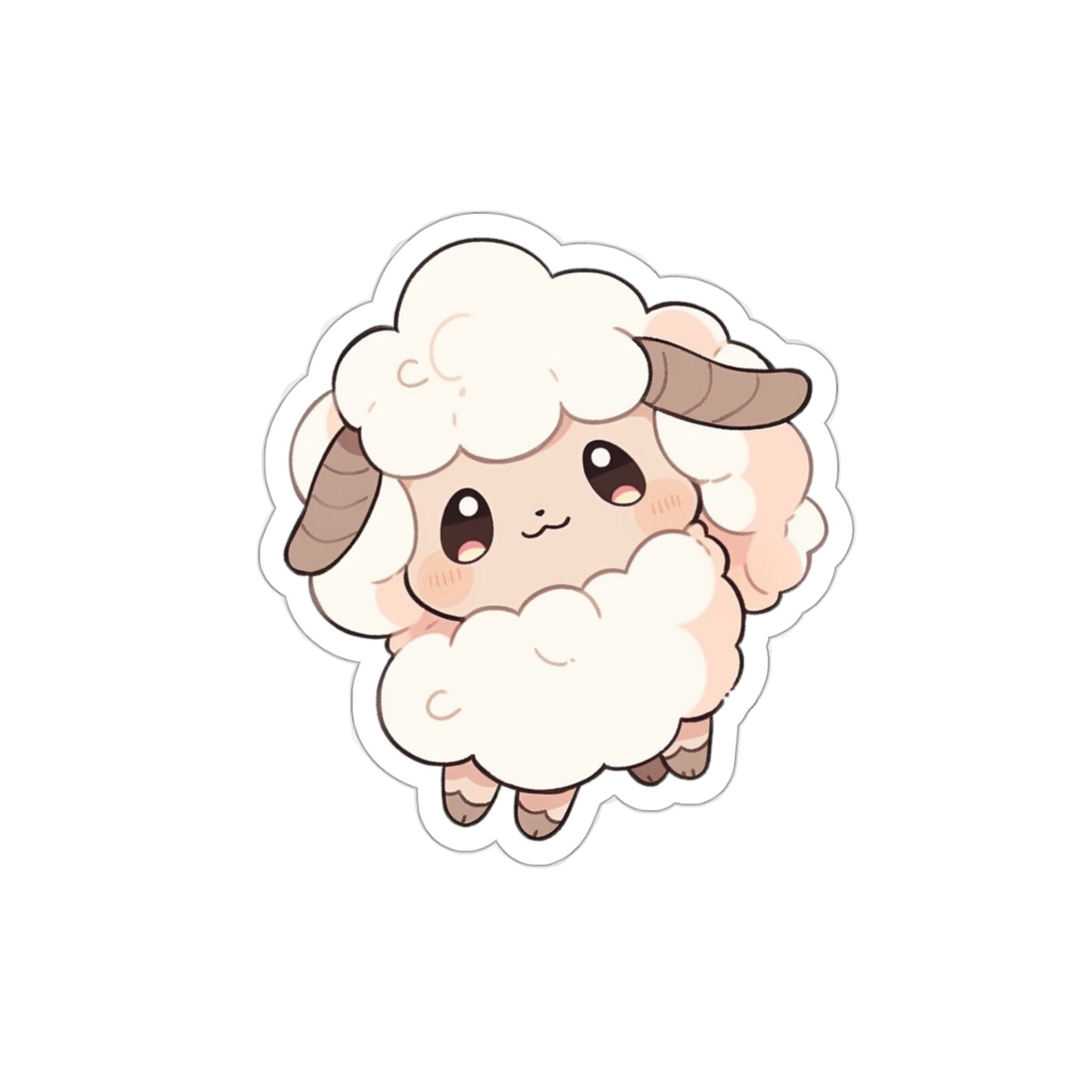 Cute Adorable Sheep Stickers, Kawaii Stickers, Cute Animal Stickers ...