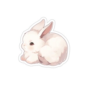 Cute Adorable Bunny Stickers, Kawaii Stickers, Cute Animal Stickers | Planner Sticker | Laptop Sticker | Personal Use | Gift