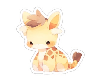 Söta bedårande giraffklistermärken, kawaii-klistermärken, söta djurklistermärken | Planer-klistermärken | Laptop-klistermärken | Personligt bruk | Gåva |