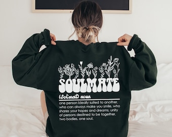Soulmate Sweatshirt | Bequemes Sweatshirt | Ästhetisches Sweatshirt | Lustiges Sweatshirt | Trendy Crewneck |