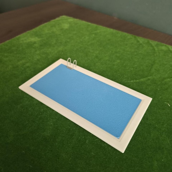 A 14 × 28 ft Pool at 1:64 scale