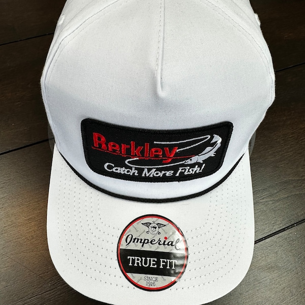 Who doesn't know Berkeley Baits? Another very nice pairing of the very popular Berkley Baits patch and our white Imperial True Fit Cap