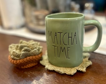 Crochet Succulent Coaster Set