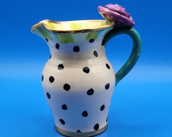 Vintage MARY ROSE YOUNG 1990's Pottery Rose Mug Colorful - Etsy