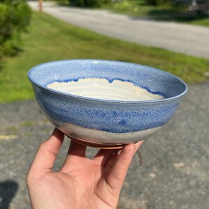Blue and White Bowl | Homemade Ceramic Bowl | Handmade Pottery | Wheel Thrown Ceramics