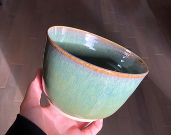 Green Bowl | Homemade | Handmade Ceramics | Wheel Thrown Pottery