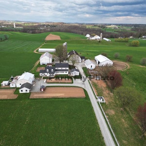 4 Amish Farms Digital Prints in Lancaster County Pennsylvania
