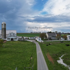 Granja Amish del condado de Lancaster cerca de Gordonville, Pensilvania, impresión digital