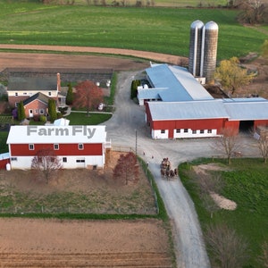 4 impresiones digitales de granjas Amish en el condado de Lancaster, Pensilvania