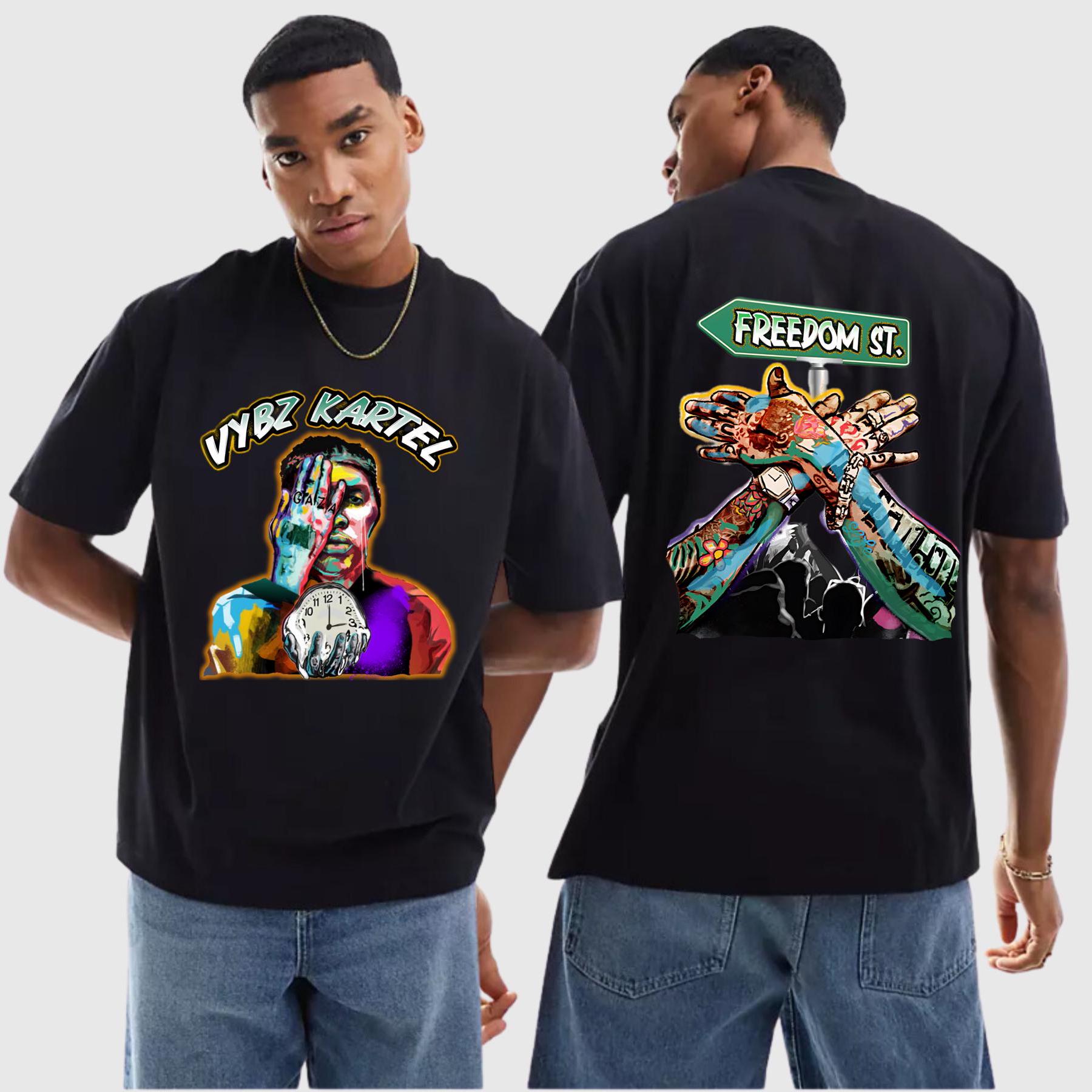 Vybz Kartel Freedom Concert Tee: Jamaica Reggae Dancehall Unisex
