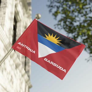 Antigua and Barbuda Flag Wall Art: Caribbean Island Decor