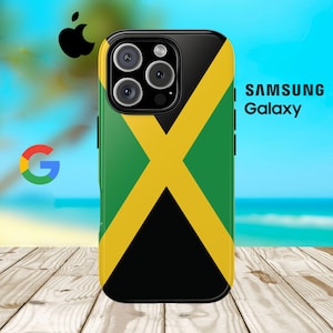 Jamaica Flag Tough Phone Case: Caribbean Pride Protective Cover