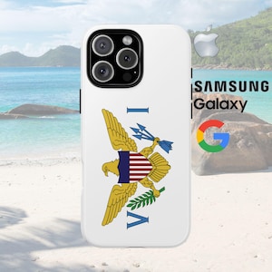 US Virgin Islands Flag Phone Case: Protective Caribbean Design