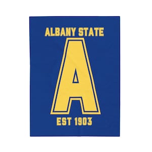 Albany State University - ASU - Plush Blanket