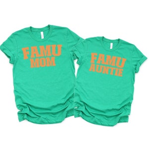 Florida A&M University - Personalized Family Unisex Jersey Short Sleeve Tee - Mom, Dad, Aunt, Uncle, Grandma, Grandpa Shirt FAMU Homecoming