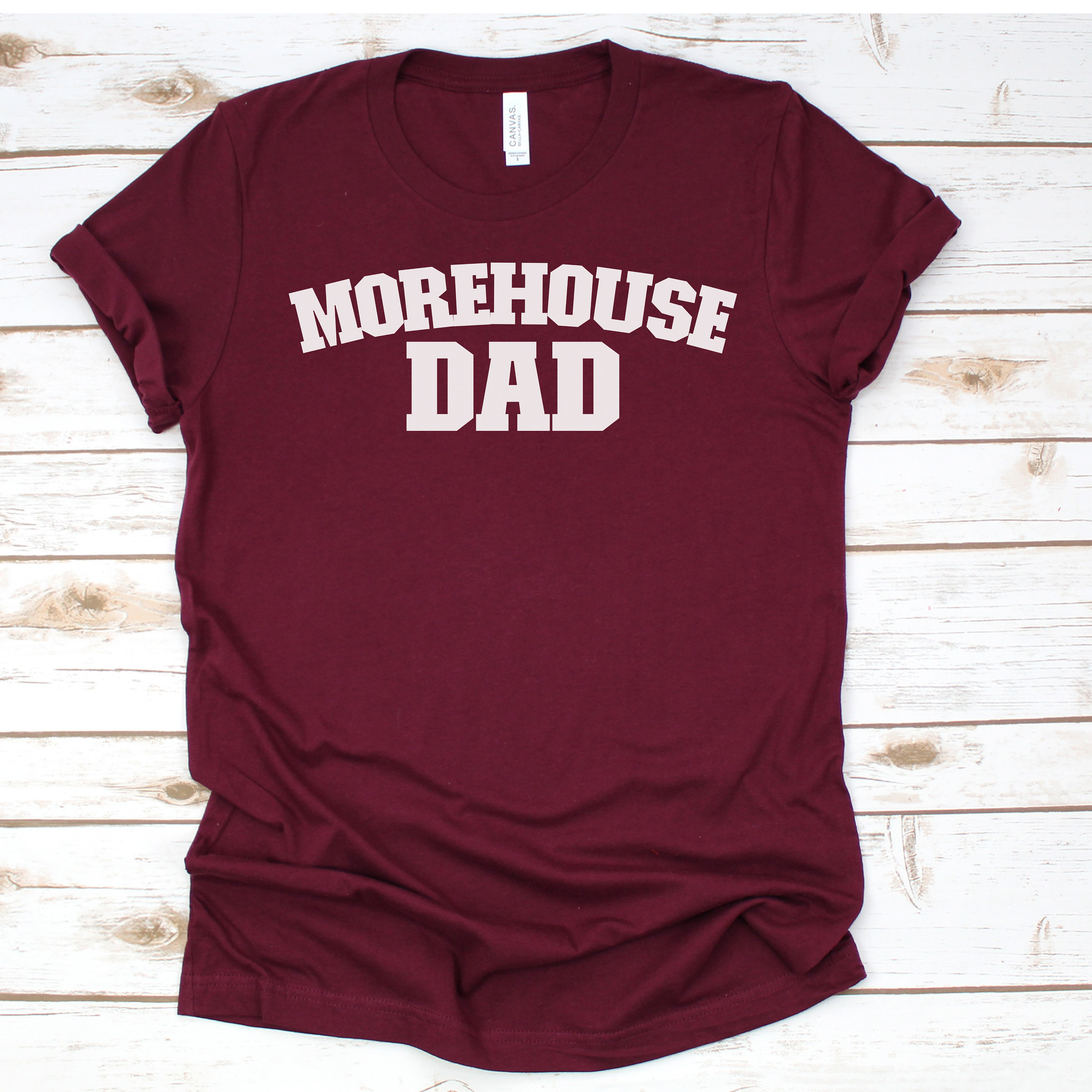 Morehouse College Personalized Family Unisex Jersey Short Sleeve Tee Man, Mom, Dad, Aunt, Alumni