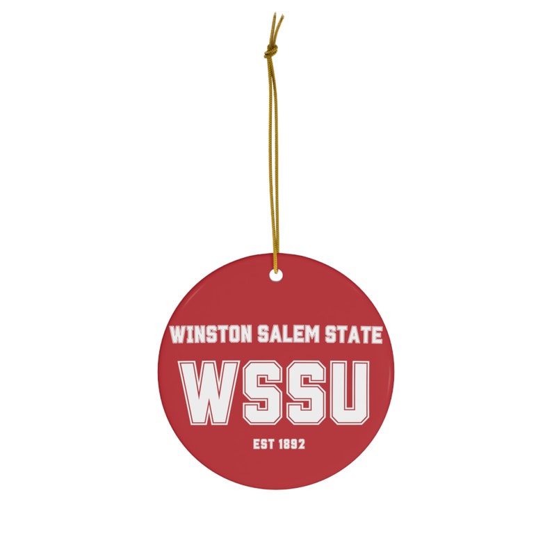 Winston Salem State University Ceramic Ornament 107 HBCU Etsy