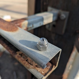 Magnetic nut 3d printed sneaky geocache with log and magnet - ready to be hidden!