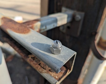 Magnetic nut 3d printed sneaky geocache with log and magnet - ready to be hidden!