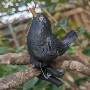 3D Printed Bird Geocache with Log & Clip or Tether