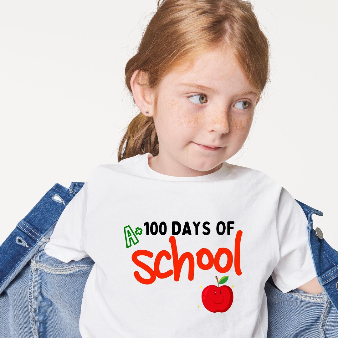 100 Days of School Shirt, Youth 100th Day of School Celebration, Back