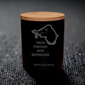 TacCandle - Fresh FireFight with Suppression wood-wick candle