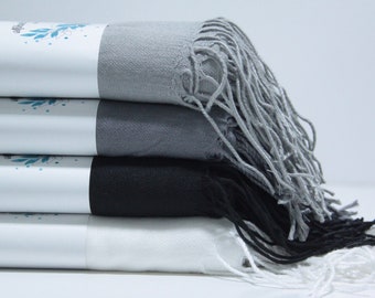 Cadeaux de baptême Châle Pashmina, Cadeau de mariage, Châle Pashmina pour mariage, Cadeaux pour la douche nuptiale, Cadeaux de mariage personnalisés pour les invités en vrac