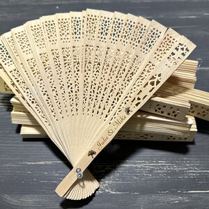 130 pcs Hand Fan, Personalized Wedding Fan Favors, Personalized Gifts For Guests In Bulk, Wedding Fans, Summer Fans Favor, Summer Fan Favors