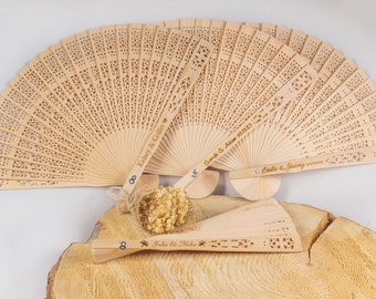 50 Pcs Personalized Wedding Fan Favors,Bulk Wedding Fans, Summer Unique Rustic, Wedding Favors, Hand Fan, Fan Favors, Wedding Gift