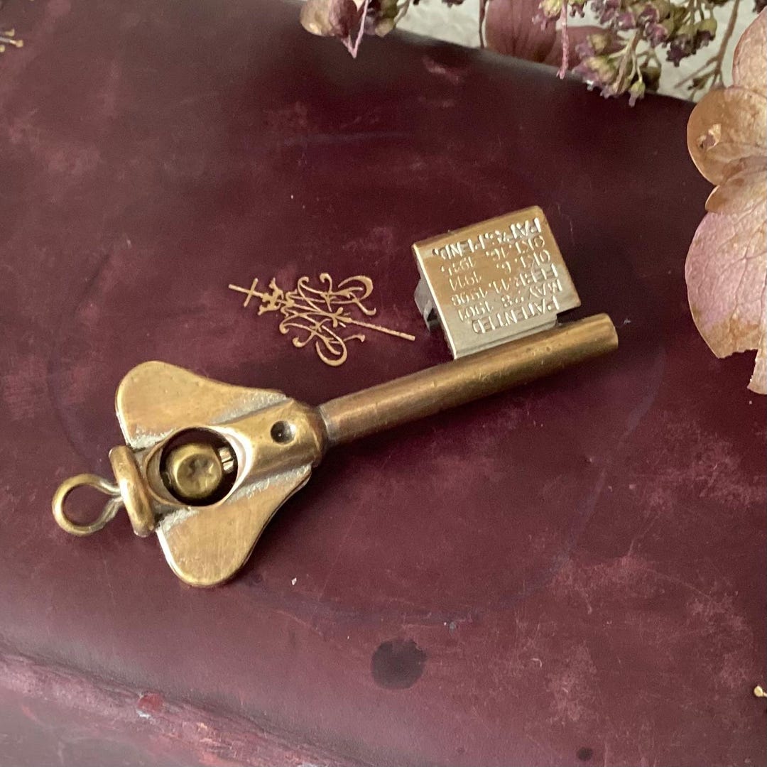 Antique Newman Gatekeeper's Key, Industrial Patrol System, 1910s ...