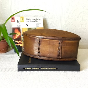 Vintage wooden box, vintage storage box, old wooden box