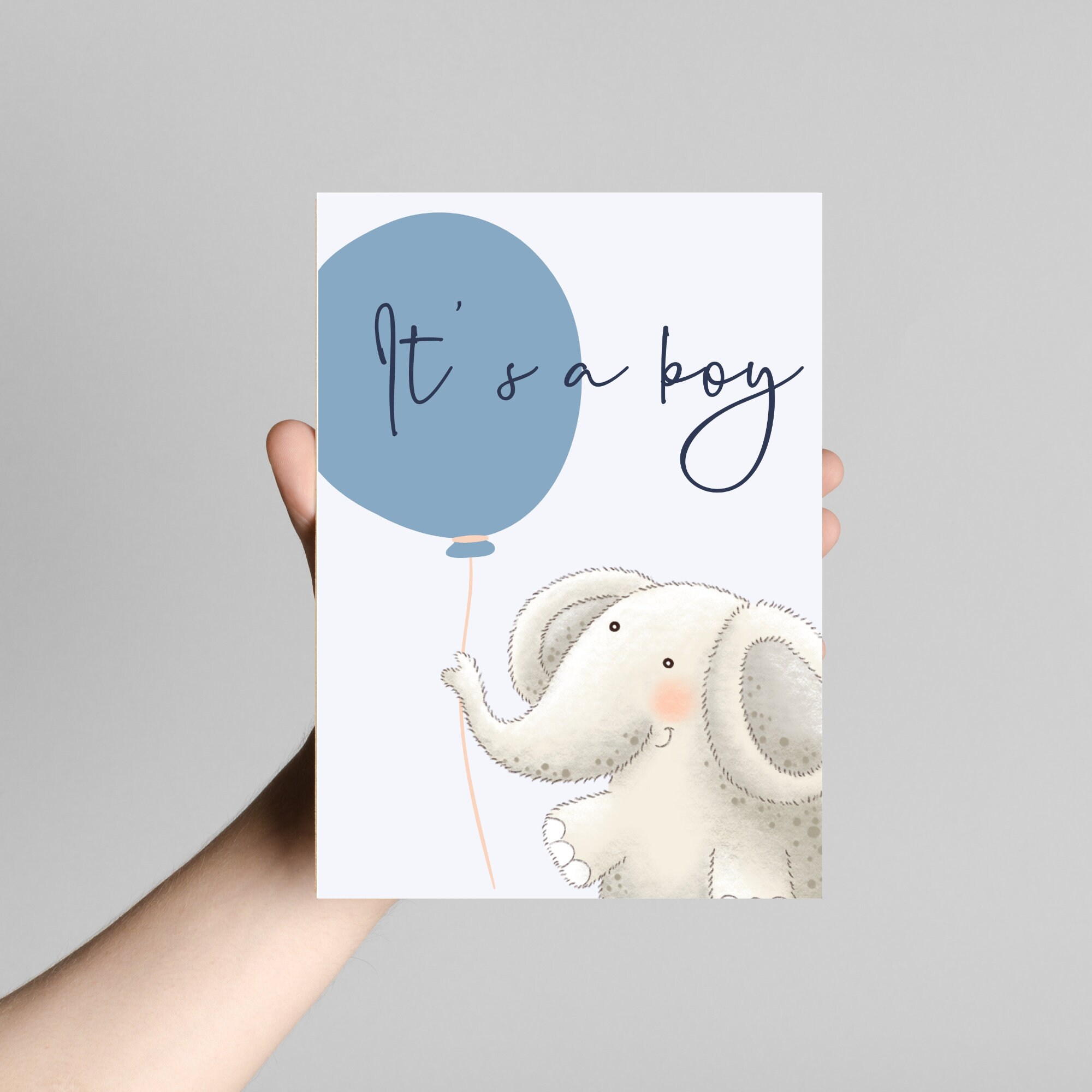 It's a Boy Printable Card New Baby Boy Card - Etsy