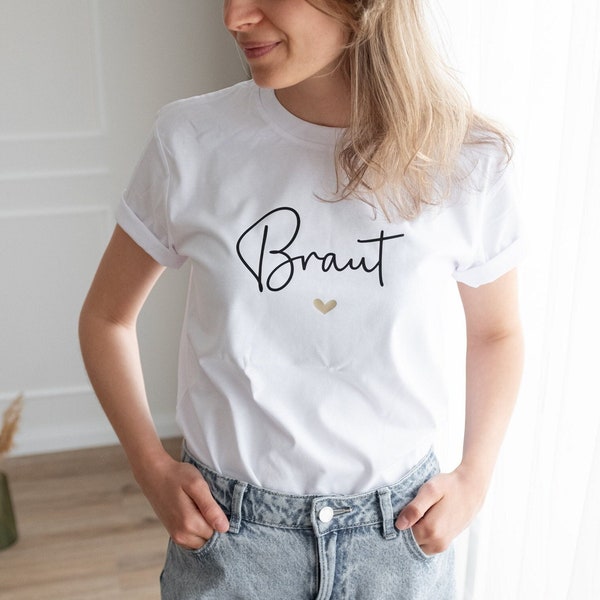 Organic JGA team t-shirts | Personalised bachelor party shirts | team bride gift idea | Bride and Bridesmaid t-shirts | team braut t-shirts